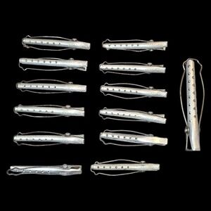 Lot of 13 Vintage Goody Aluminum Hair Roller Clips Perm‎ Rods Curlers